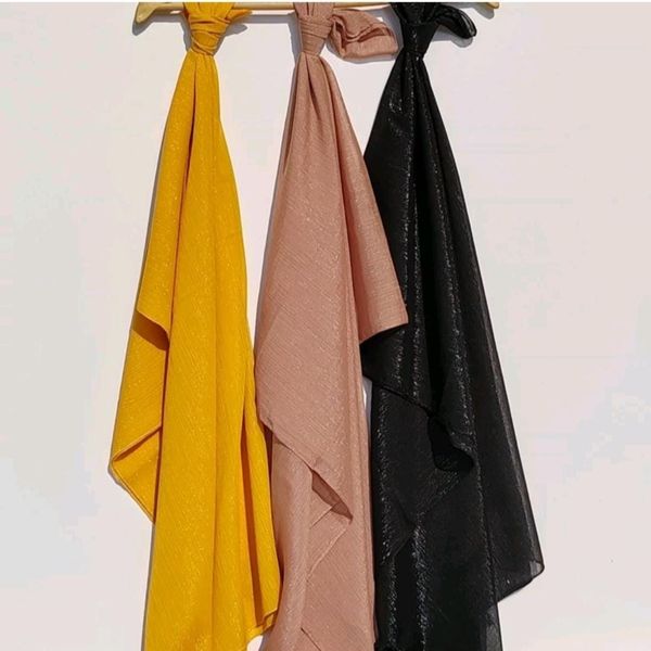 شال حریر شاین دار لمه مجلسی شیک