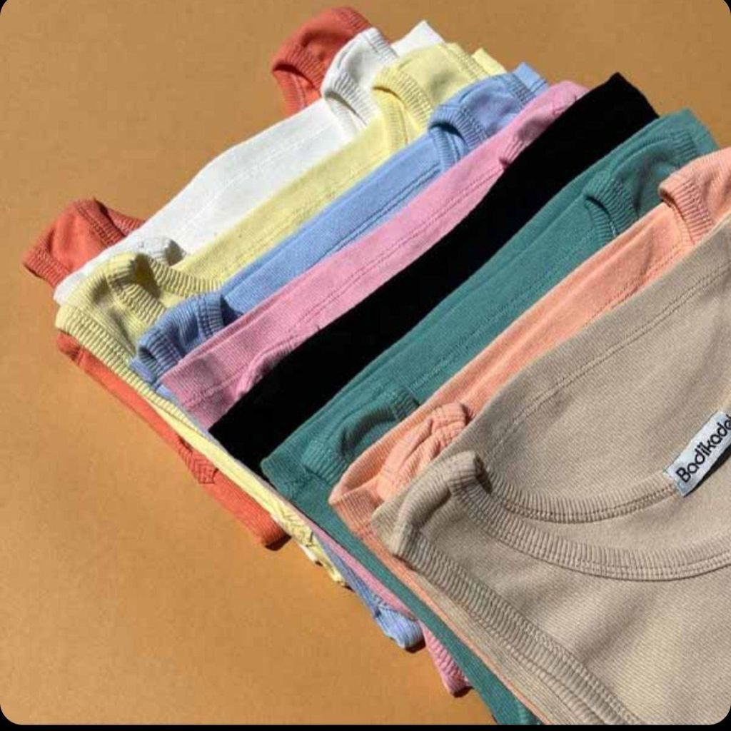 خرید اینترنتی تاپ حلقه ای یقه گرد ساده