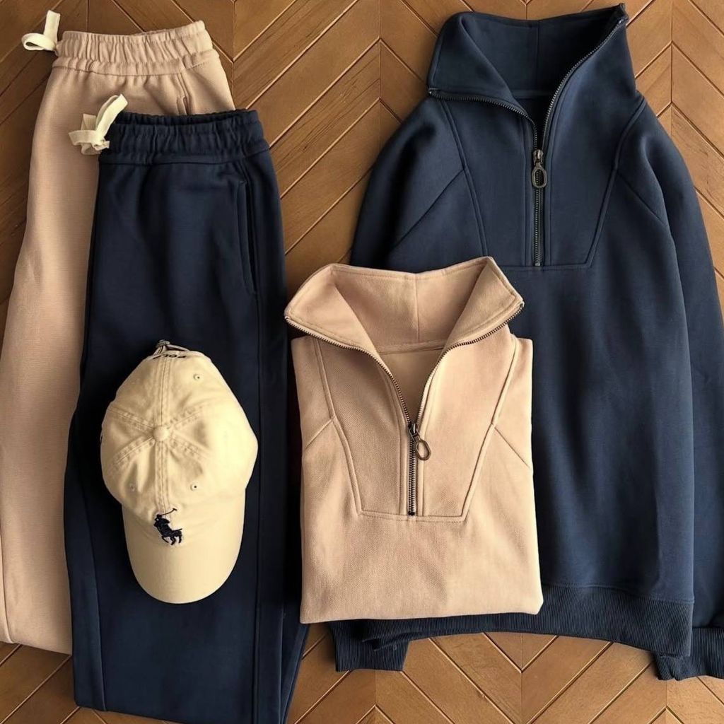 مشخصات ست بیرونی نیم زیپ و شلوار ترندوارداتی