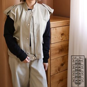 جلیقه کتان زنانه