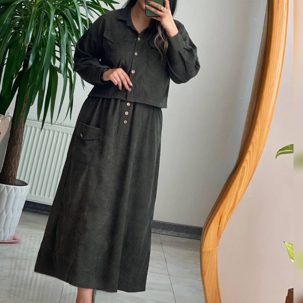 خرید انلاین کت دامن کبریتی مهشید