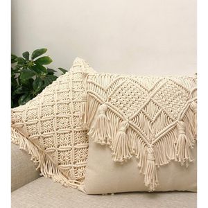 کاور کوسن دو عددی مکرومه دیزاین مبلمان