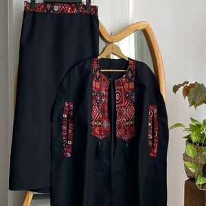 خرید اینترنتی ست مانتو دامن مهری