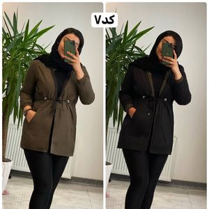 خرید انلاین مانتو دورو کلاهدار آیلین