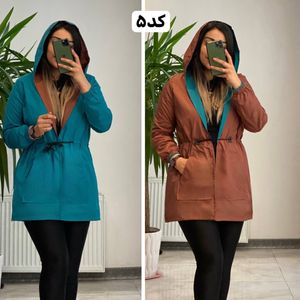 فروش اینترنتی مانتو دورو کلاهدار آیلین