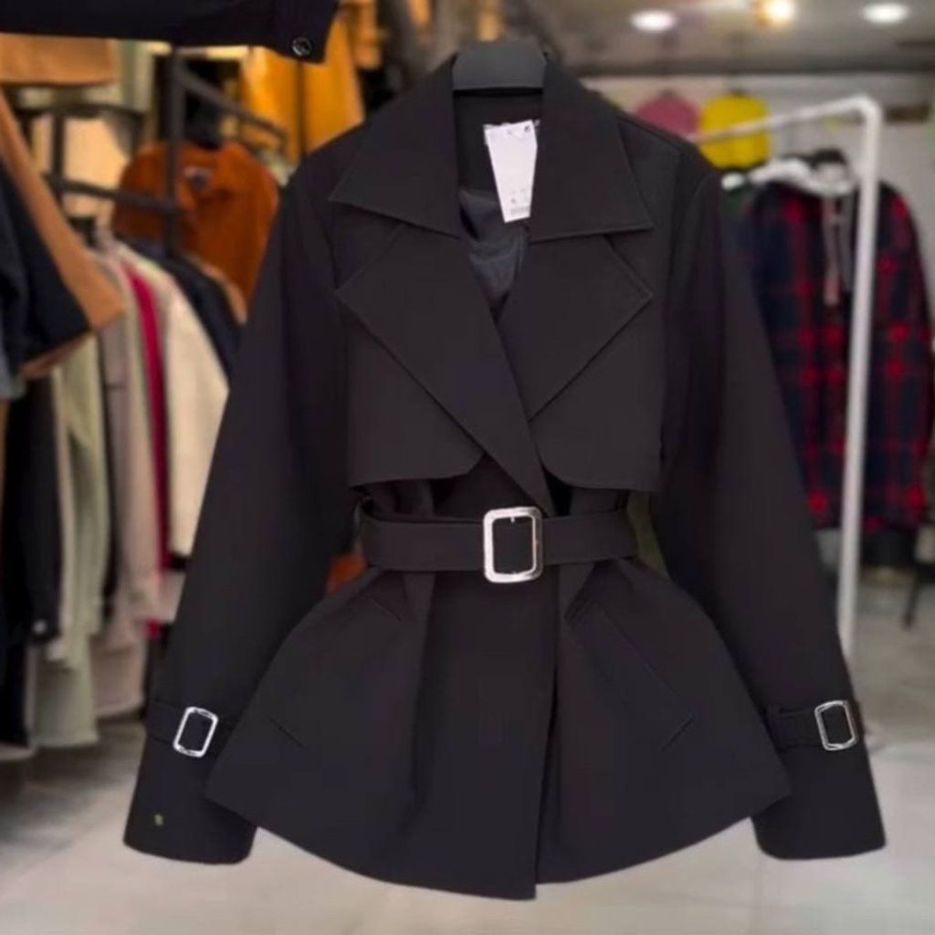 قیمت ارزان بارونی زنانه و دخترانه استردار طرح ازمیر