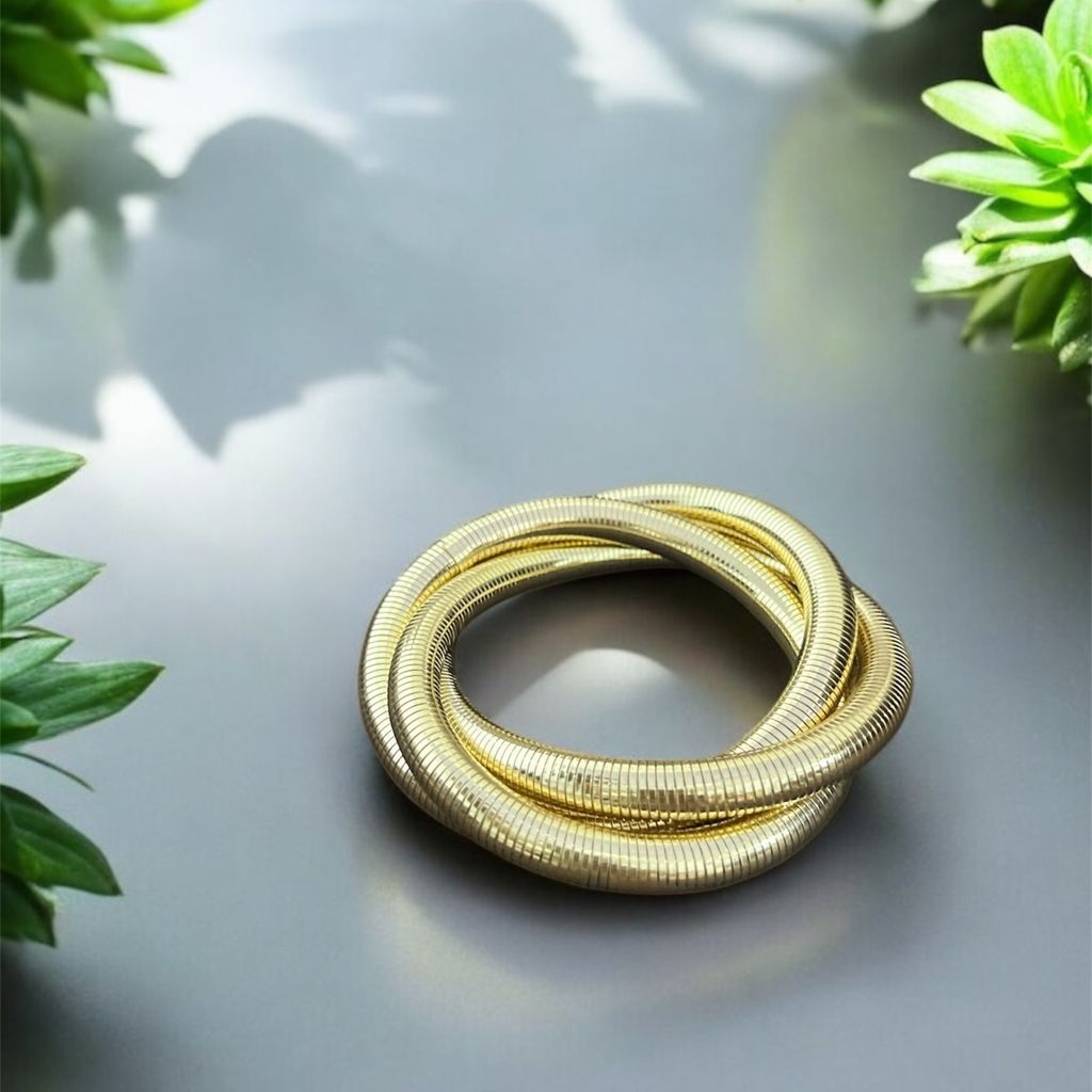 خرید آنلاین دستبند النگویی کشی چندلایه کد 3330003