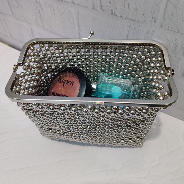 کیف  دست‌ساز مرواریدی