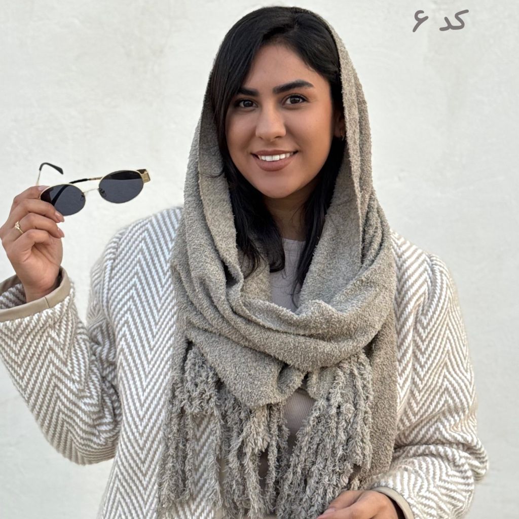 خرید آنلاین شال تدی ریشه بلند مدل پانیا لوپی کید