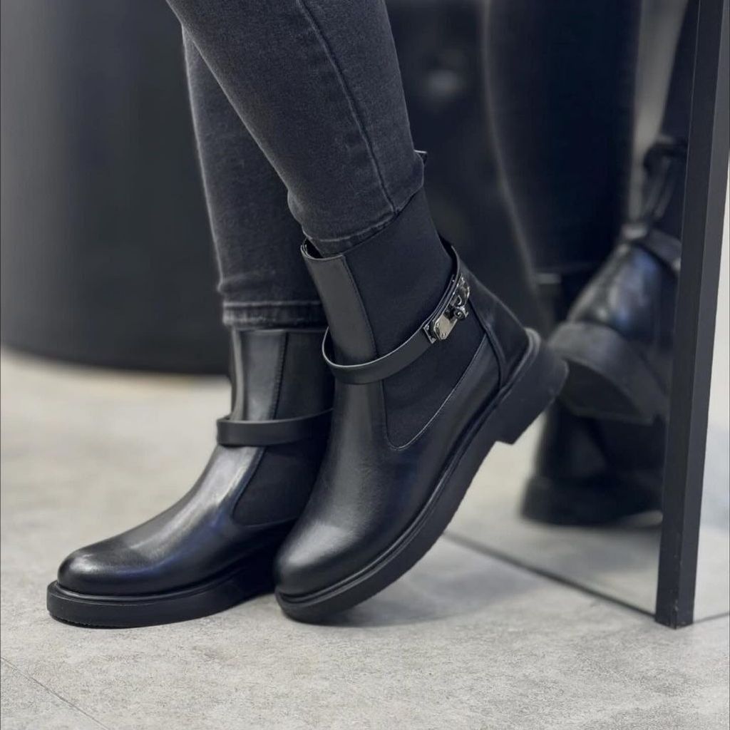 قیمت ارزان نیم بوت قفلی هرمس زنانه