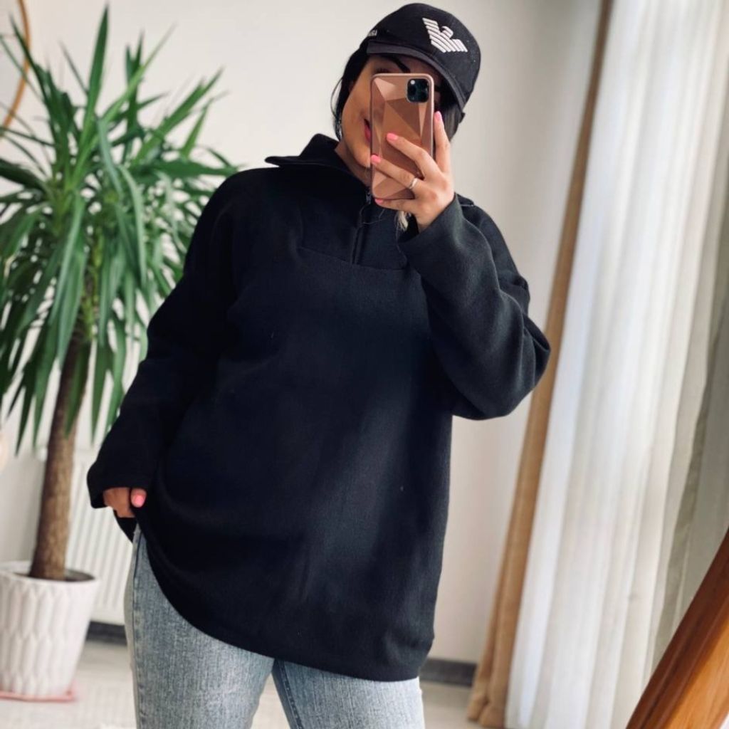 قیمت : بلوز بافت نیم زیپ هلسا