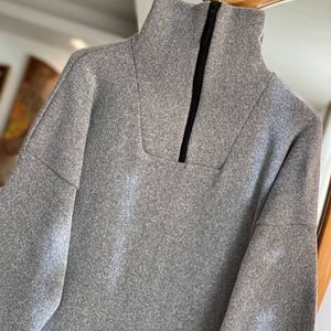 فروش اینترنتی : بلوز بافت نیم زیپ هلسا