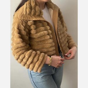 قیمت بامبر جکت پشمی خز سویشرت زنانه کت