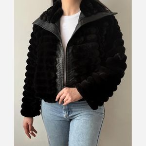 فروش اینترنتی بامبر جکت پشمی خز سویشرت زنانه کت