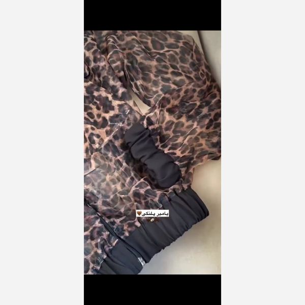 بامبر جکت زنانه پلنگی شومیز مجلسی