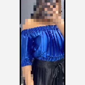 قیمت تاپ مجلسی پلیسه زنانه دکلته