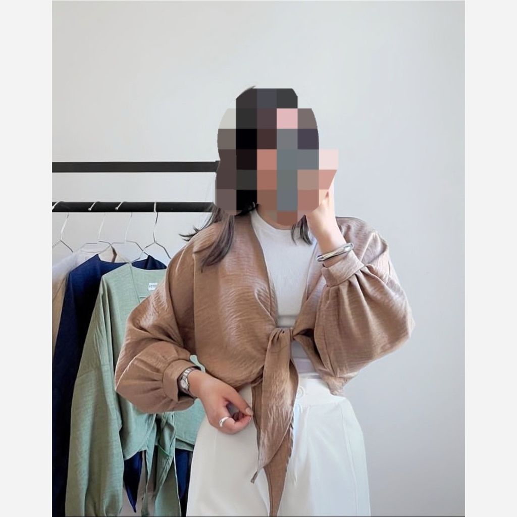 خرید اینترنتی شومیز مجلسی تابستانی زنانه گره ای