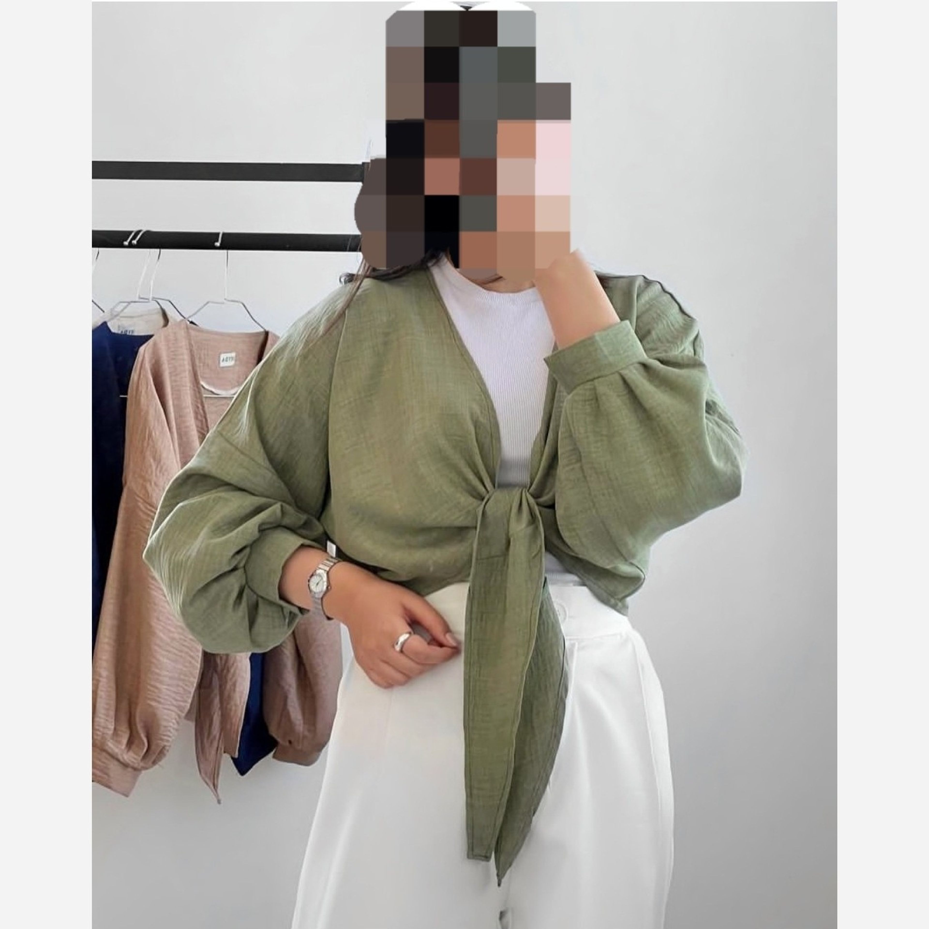خرید اینترنتی شومیز مجلسی تابستانی زنانه گره ای