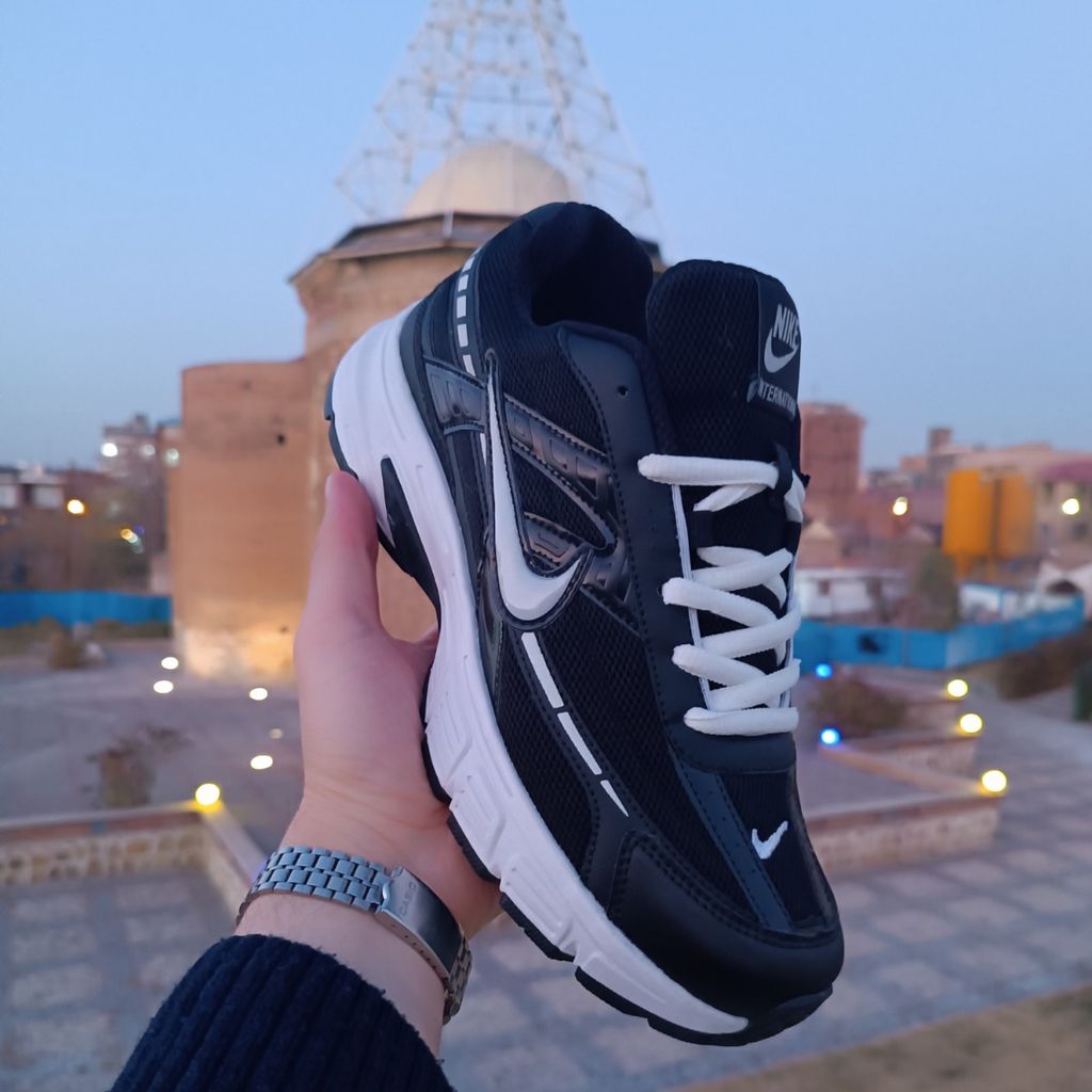 قیمت ارزان کتونی مردانه نایک اینیشیتور Nike Initiator مشکی زیره سفید کیفیت بالا