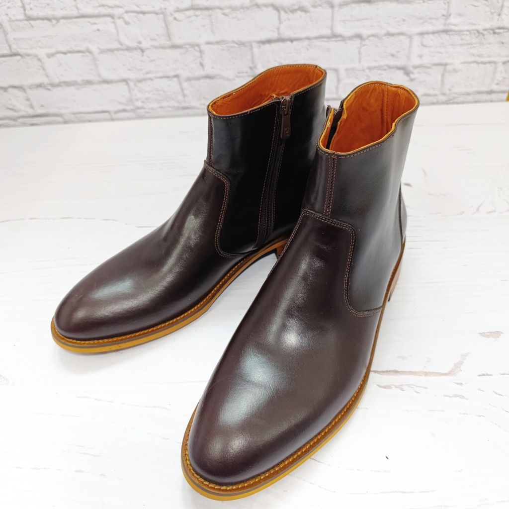 خرید انلاین نیم بوت مردانه رسمی خاص چرم طبیعی مدل آلپاین قهوه ای