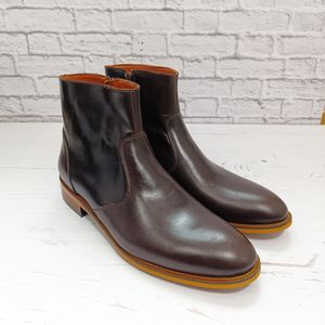 خرید انلاین نیم بوت مردانه رسمی خاص چرم طبیعی مدل آلپاین قهوه ای