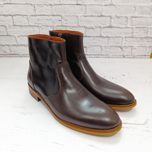 نیم بوت مردانه رسمی خاص چرم طبیعی مدل آلپاین قهوه ای