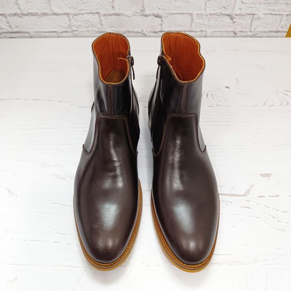 نیم بوت مردانه رسمی خاص چرم طبیعی مدل آلپاین قهوه ای