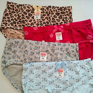 قیمت ارزان شورت نخی زنانه فاق بلند بسته 4 عددی