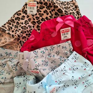 قیمت ارزان شورت نخی زنانه فاق بلند بسته 4 عددی