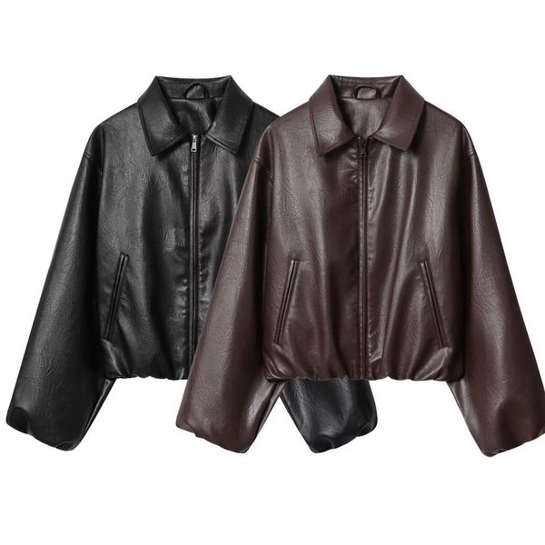 بامبر جکت چرم