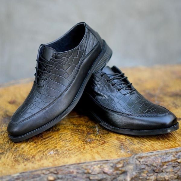 کفش مجلسی مردانه مدل سورن چاپی