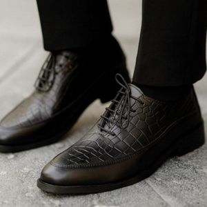 خرید آنلاین کفش مجلسی مردانه مدل سورن چاپی