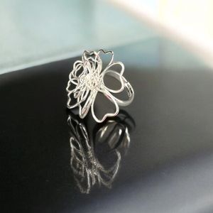 خرید آنلاین انگشتر زنانه سیمی طرح قلب کد 3331005