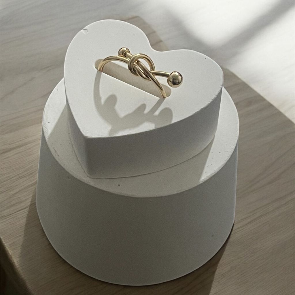 قیمت انگشتر زنانه طرح گوی و گره کد 3331010