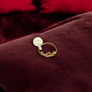 فروش اینترنتی انگشتر زنانه طرح گوی و گره کد 3331010