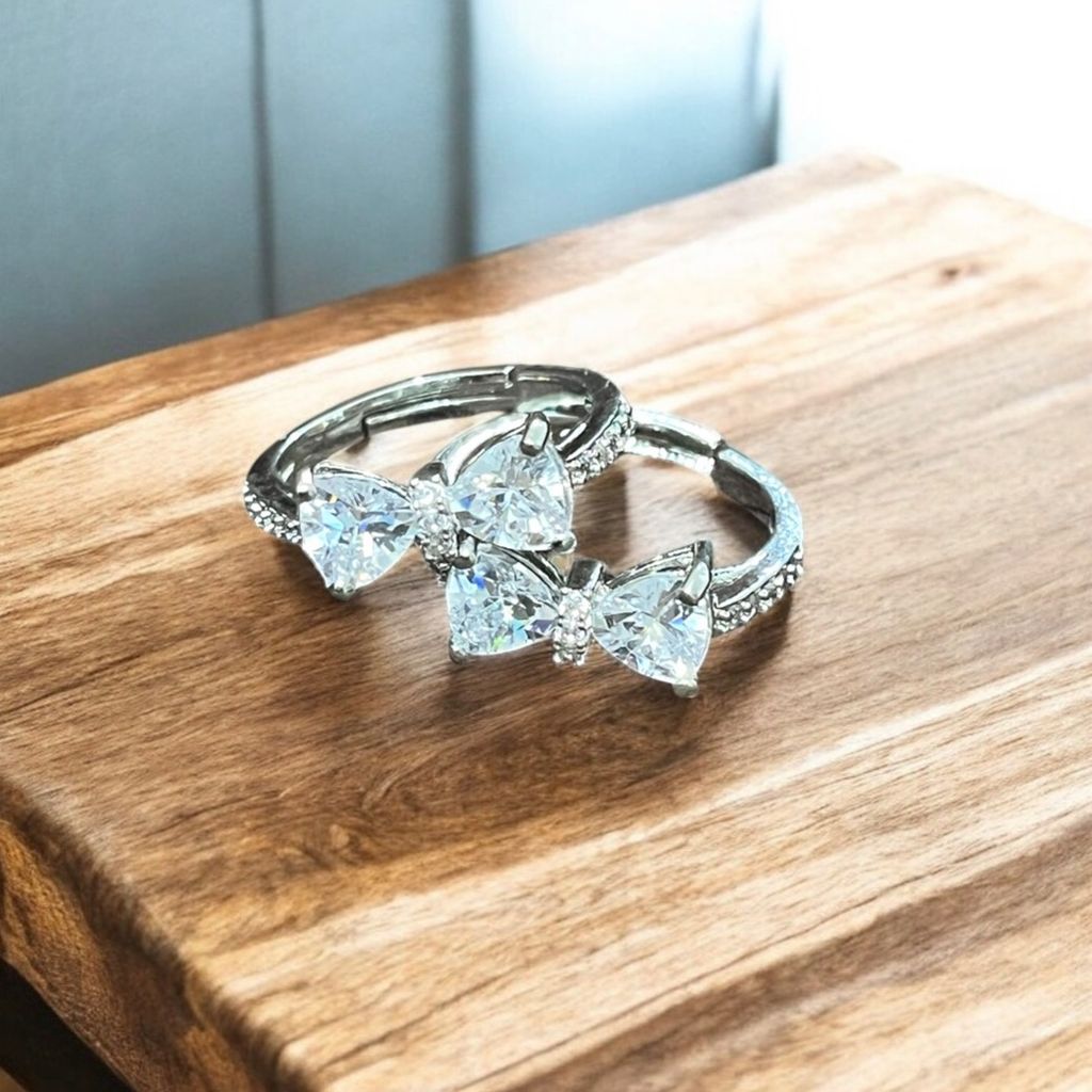 خرید آنلاین انگشتر زنانه تک پاپیون کد 3331015