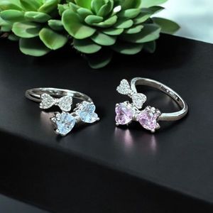 انگشتر زنانه طرح دو پاپیون کد 3331016