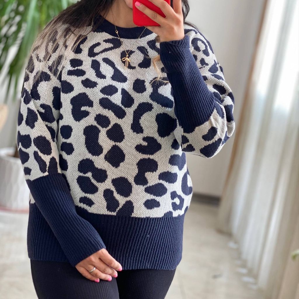 فروش اینترنتی بلوز بافت پلنگی هلیسا