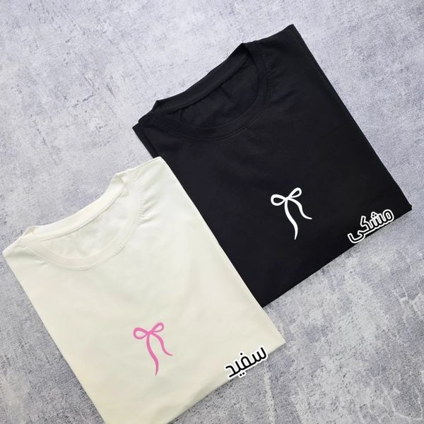 تیشرت باکسی لانگ زنانه طرح پاپیون