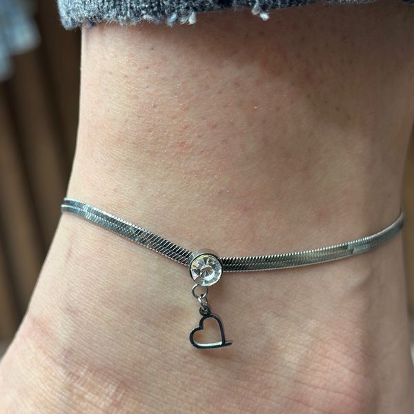 پابند استیل طرح قلب