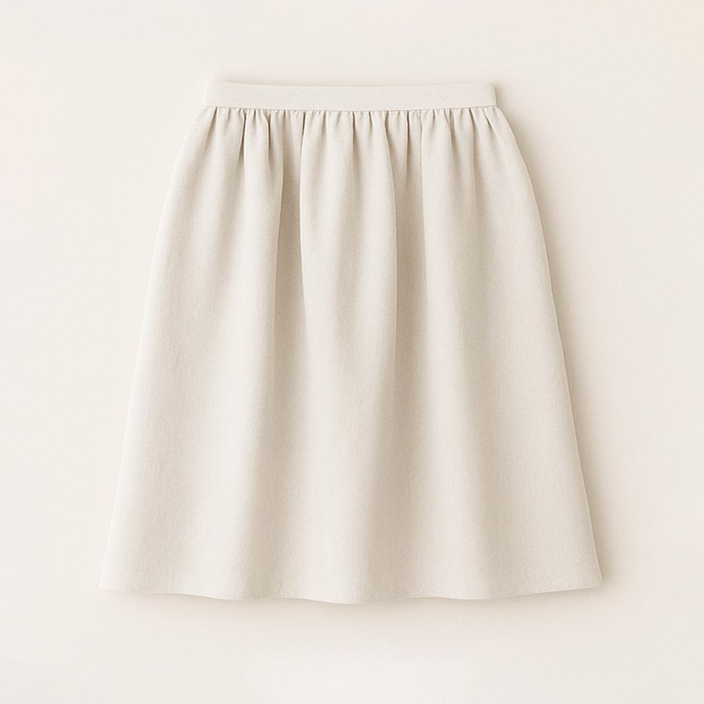 خرید اینترنتی قیمت دامن زنانه لینن چین‌دار بلند پشت کمر کش