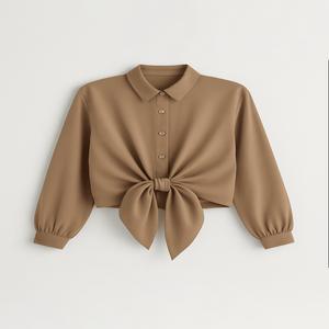 شومیز زنانه کیمونویی کرپ لارا – استایل روزمره و رسمی