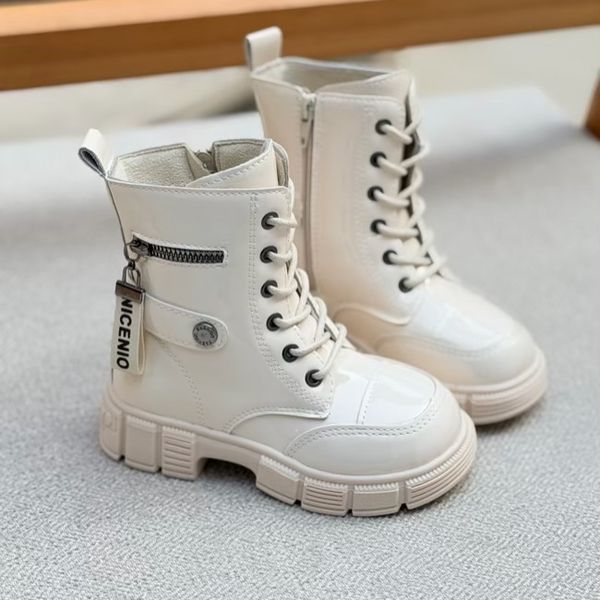 بوت بچگانه طرح ورنی بغل زیپ از Kids کد 4090801