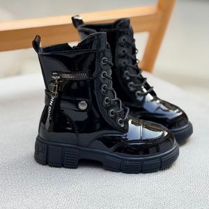 خرید اینترنتی قیمت بوت بچگانه طرح ورنی بغل زیپ از Kids کد 4090801