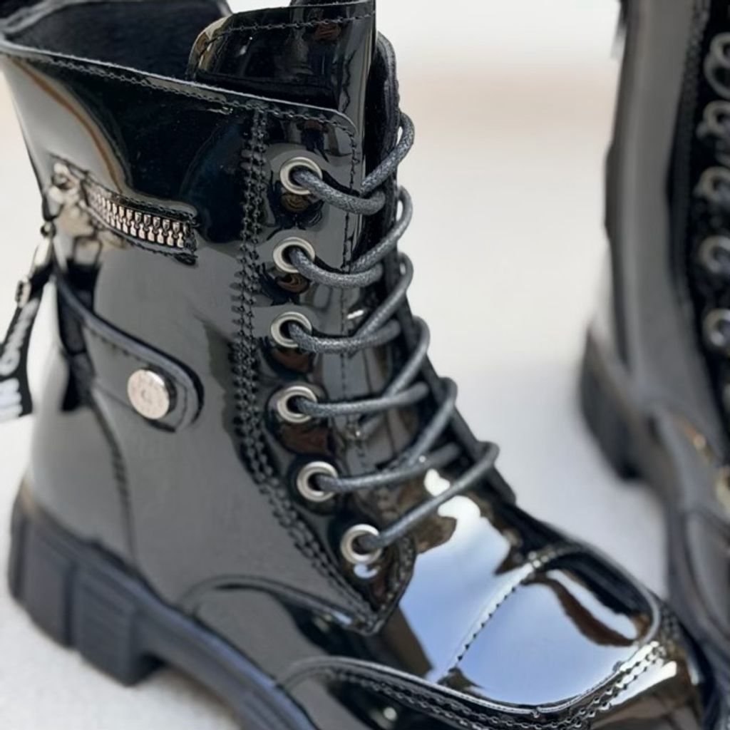 خرید اینترنتی قیمت بوت بچگانه طرح ورنی بغل زیپ از Kids کد 4090801