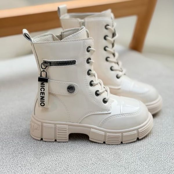 بوت بچگانه طرح ورنی بغل زیپ از Kids کد 4090801