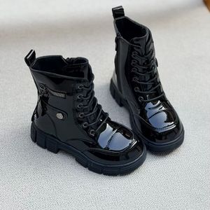 خرید اینترنتی قیمت بوت بچگانه طرح ورنی بغل زیپ از Kids کد 4090801