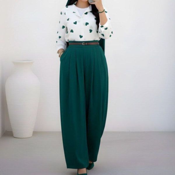 ست بلوز شلوار قلبی نورا