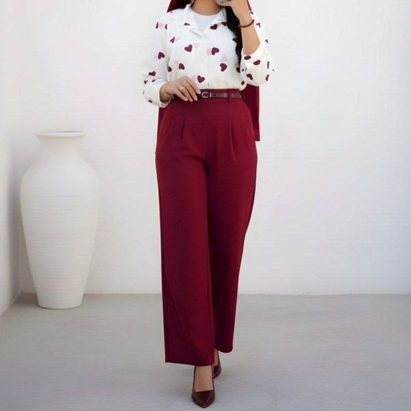 ست بلوز شلوار قلبی نورا