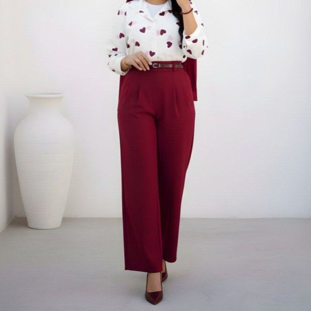 خرید انلاین ست بلوز شلوار قلبی نورا